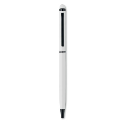 Przekręcany długopis biały MO8892-06 (6)