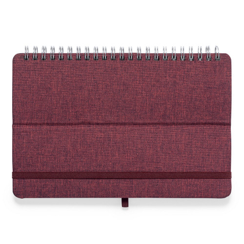 Notatnik RPET ok. A5, stojak na telefon, stojak na tablet Czerwony V0594-05 