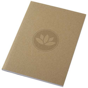 Notatnik A5 Novella Austen z miękką okładką z materiału z recyklingu, papier pakowy — 50 kartek 