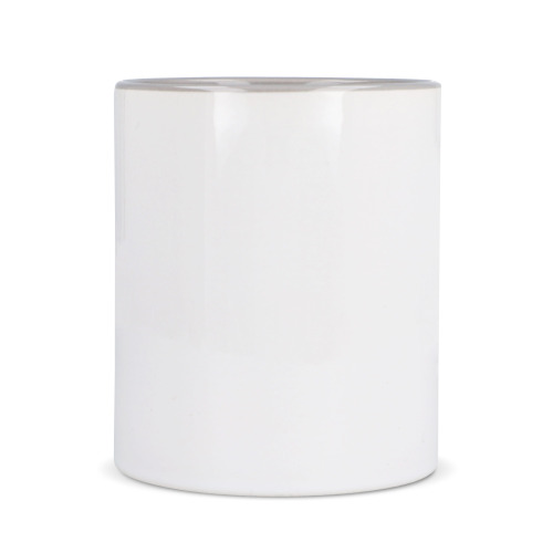 Kubek subli Oslo kolorowy w środku i uchwycie 300ml Biały / szary LT51164-N0161 (1)
