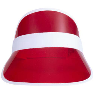 Bright czapka z przezroczystym daszkiem  Czerwony