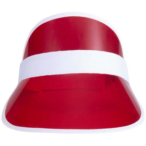 Bright czapka z przezroczystym daszkiem  Czerwony 39571210 