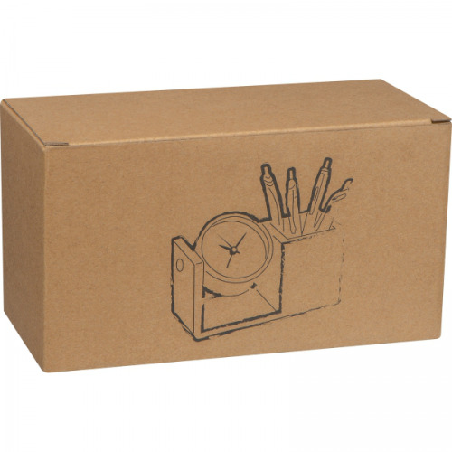 Stojak biurkowy z zegarem VERNON Beżowy 2315413 (3)