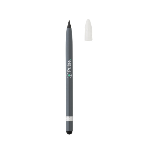 Aluminiowy ołówek z gumką szary P611.122 (3)