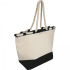 Torba plażowa bawełniana z jutowym dnem LIANA Czarny 6086403 (1) thumbnail