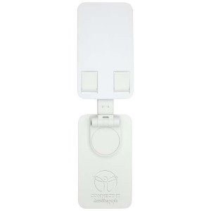 Alhena składany uchwyt na telefon z z tworzyw sztucznych pochodzących z recyklingu z metalową podstawką biurkową