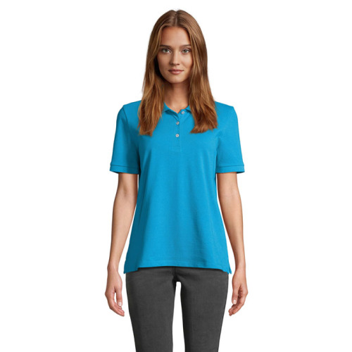 PACIFIC WOMEN POLO Aqua S04440-AQ-M 