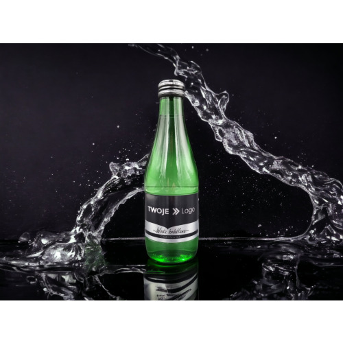 Woda gazowana w butelce z logo 0,3L wielokolorowy KMN01 (1)
