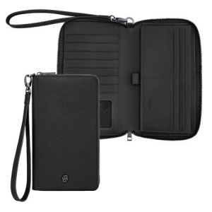 Portfel podróżny Double B Saffiano Grey