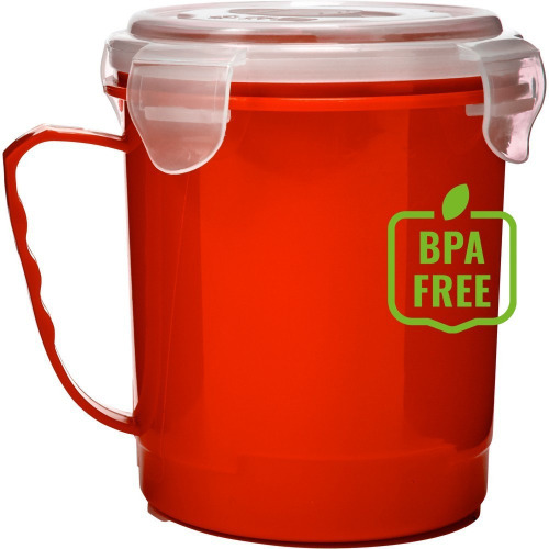 Kubek do mikrofalówki 720 ml Czerwony V9899-05 