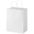Kraft torba papierowa 80–90 g/m2 ze skręcanymi uchwytami — 25 x 15 x 32 cm Biały 1PQ01301 (2) thumbnail