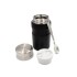 Termiczny pojemnik na żywność 650 ml Air Gifts, składana łyżka czarny V9962-03 (1) thumbnail