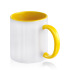 2-kolorowy kubek ceramiczny pod sublimację, 325 ml Żółty IP37024822  thumbnail