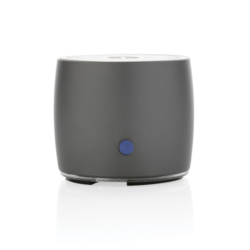 Basowy głośnik bezprzewodowy 3W Swiss Peak, aluminium z recyklingu Szary P331.002 (4)