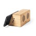 Bambusowy głośnik bezprzewodowy 3W, bezprzewodowa ładowarka 10W jasnobrązowy V8312-18 (5) thumbnail