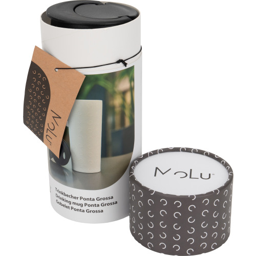 Kubek termiczny z recyklingu PONTA GROSSA MoLu 450 ml Biały 481306 (10)