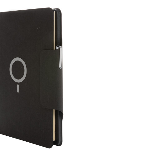 Teczka konferencyjna Arctic, magnetyczna ładowarka bezprzewodowa 10W Czarny P774.322 