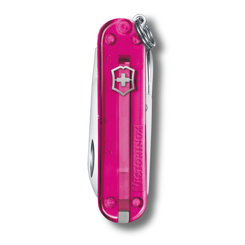 Scyzoryk Classic SD transparentny Victorinox Różowy 06223T5G11 (1)