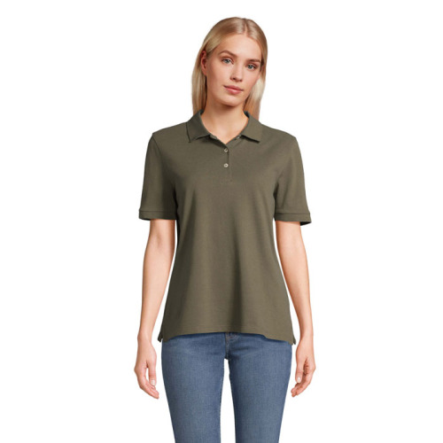 PACIFIC WOMEN POLO Army S04440-AR-L 