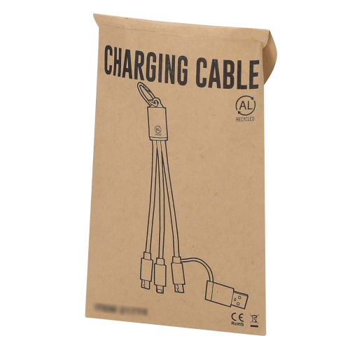 Kabel do ładowania z aluminium z recyklingu Srebrny VA621-32 (1)