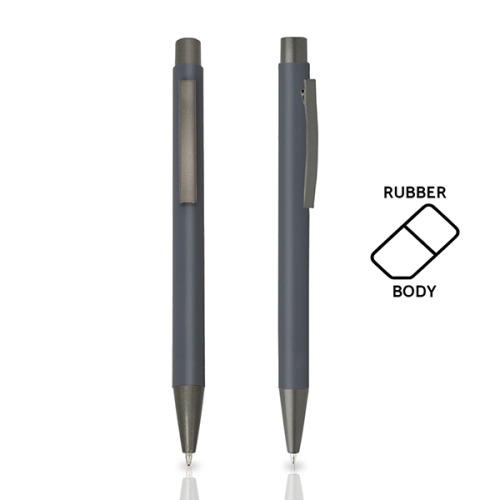 Długopis metalowy aluminiowy soft touch / Rupen Ciemnoszary IP13148796 