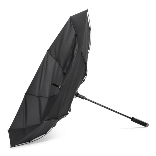 Emerantia 190T Pongee 23" Parasol otwierany automatycznie Czarny LT97121-N0002 (2)