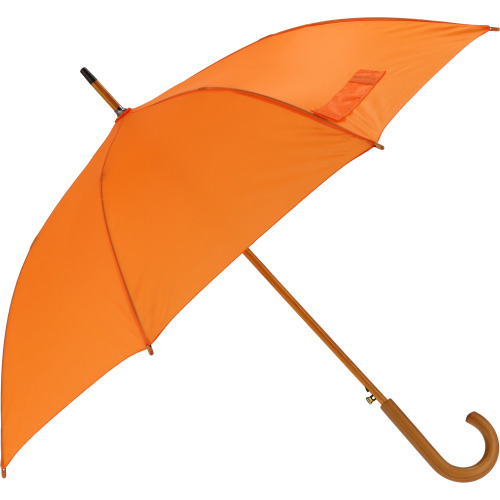 Parasol automatyczny drewniany Ø105 cm NANCY Pomarańczowy 513110 (1)