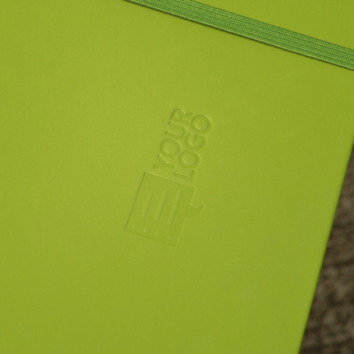 Notatnik A5 w linie z materiałów z recyklingu DOMINIK Jasnozielony 2526129 (6)