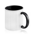 2-kolorowy kubek ceramiczny pod sublimację, 325 ml Czarny IP37024811  thumbnail