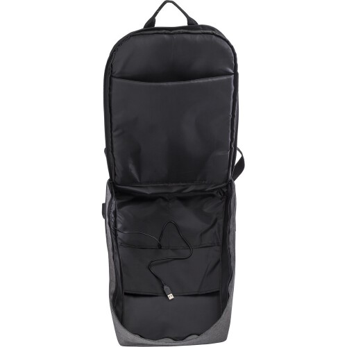 Plecak chroniący przed kieszonkowcami, przegroda na laptopa 15" czarny V0776-03 (3)