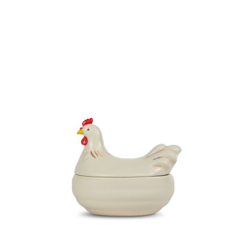 POJEMNIK ELLEN KURA, KREMOWY Kremowy 5018456- 