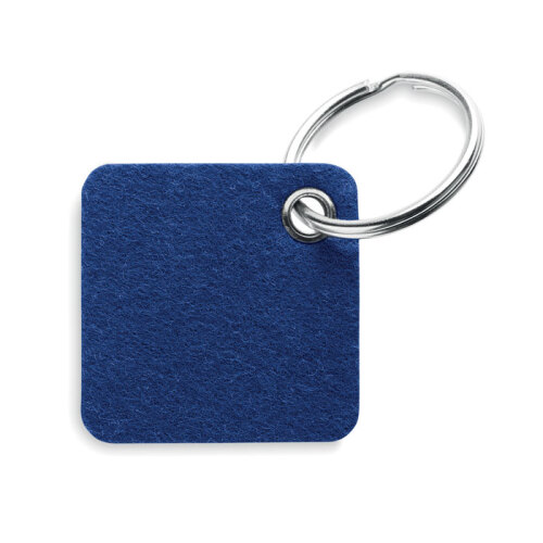 Brelok do kluczy z filcu RPET niebieski MO6507-37 (2)