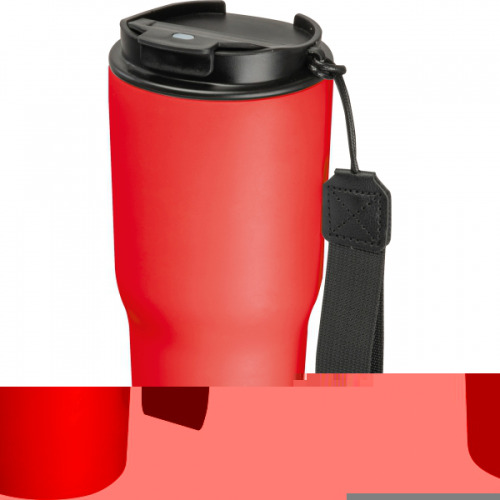 Kubek termiczny 550 ml ze stali z recyklingu DANA Czerwony 8523905 