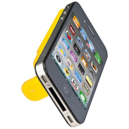 Pokrowiec na kartę do smartfona z podstawką MONTE CARLO żółty 345508 (2)