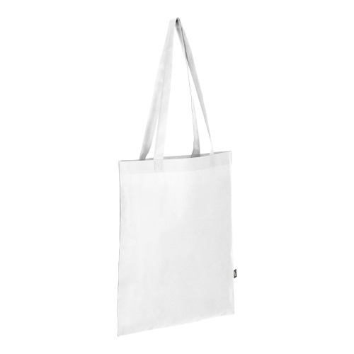 R-PET Torba transportowa z długimi uchwytami z włókniny 38 x 42 cm 75 g/m² Biały LT91328-N0001 (2)