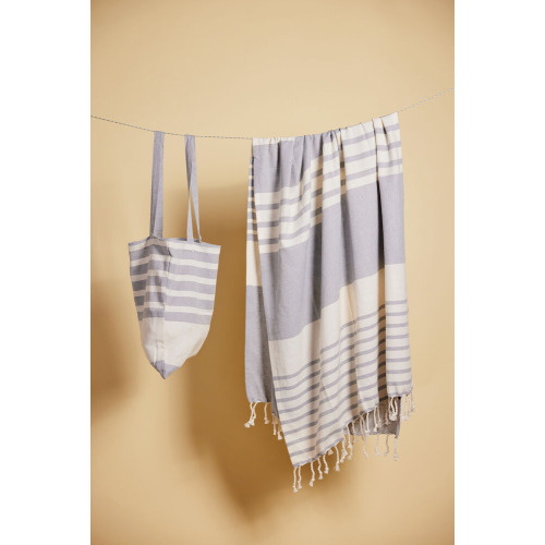 Ręcznik ELLA HAMAM 90x170CM, szary Szary 5018465- (3)