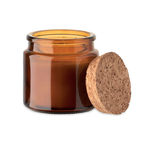 Świeca z wosku roślinnego 70gr Brazowy MO2707-01 (2)