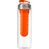 Bidon, butelka sportowa 650 ml z pojemnikiem na lód lub owoce pomarańczowy V9868-07  thumbnail