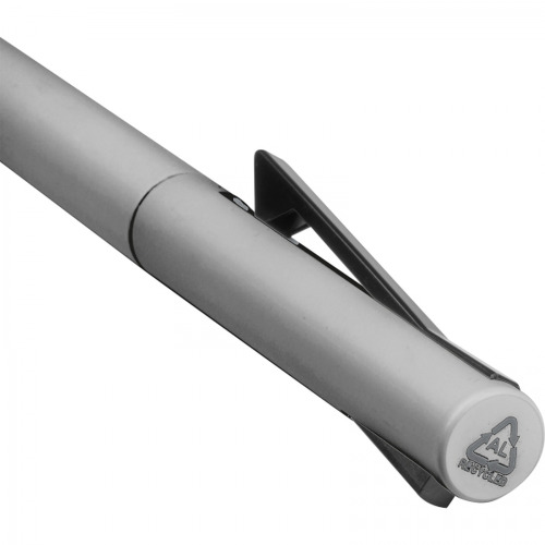 Długopis aluminiowy z recyklingu półżelowy WIEBKE Szary 1388707 (5)
