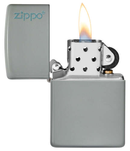 Zapalniczka Zippo Classic z logo Flat Grey ZIP60005760 (2)