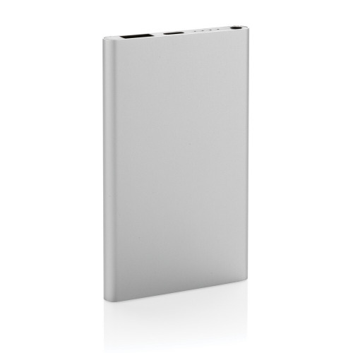 Power bank 4000 mAh z aluminium z recyklingu Srebrny P322.422 (2)