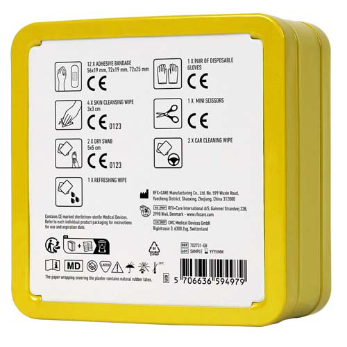MyKit samochodowa apteczka pierwszej pomocy w puszce Żółty 1Z263211 (1)