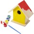 Domek dla ptaków, zestaw do malowania, farbki i pędzelek drewno V7347-17 (1) thumbnail