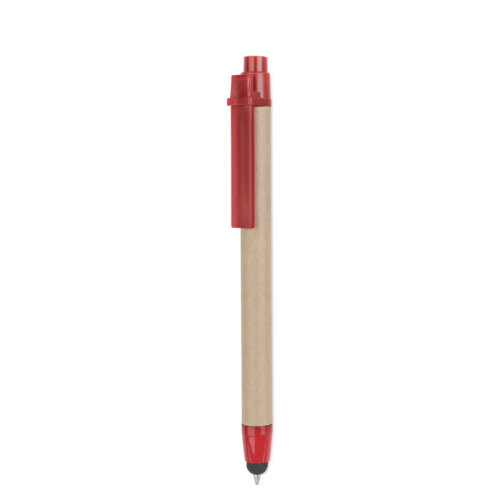 Dotykowy długopis z recyklingu czerwony MO8089-05 
