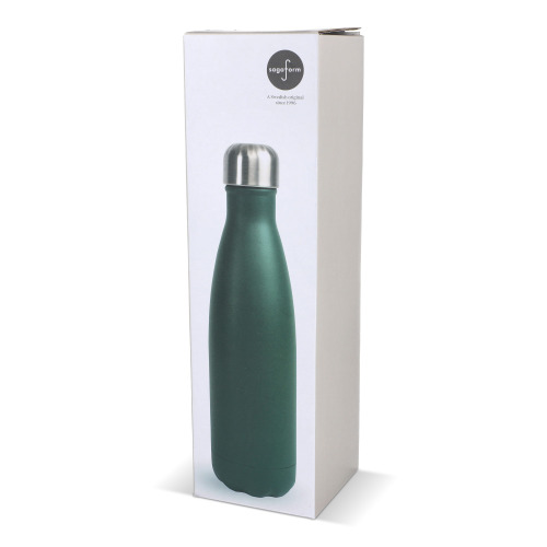 Sagaform Nils Butelka stalowa malowana proszkowo 500 ml Ciemnozielony LT52029-N0030 (2)