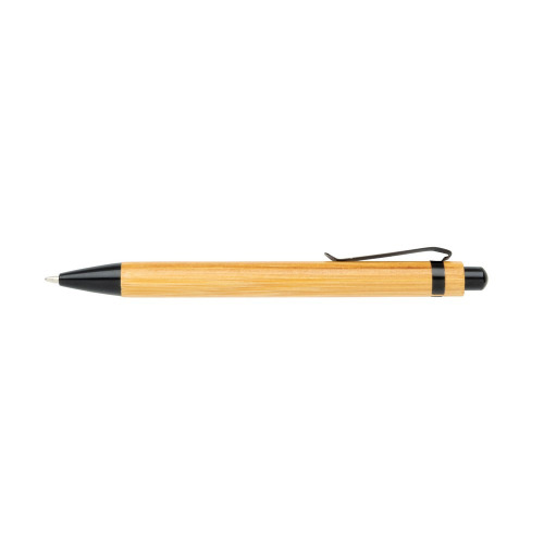 Bambusowy notatnik A5 z bambusowym długopisem Brązowy P772.159 (8)