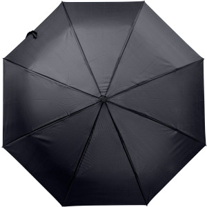 Parasol manualny RPET, składany Czarny