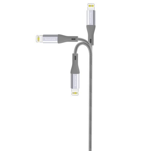 Nylonowy kabel do transferu danych LK30 Lightning Quick Charge 3.0 Różowy EG 818511 (1)