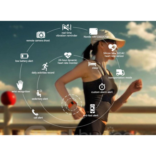 Smartband z pulsometrem Pomarańcz EG 016510 (2)