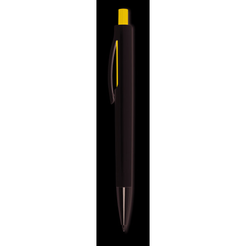 Przyciskany długopis w białej granatowy MO8814-04 (1)